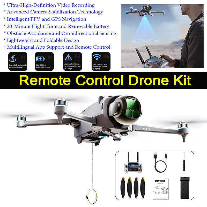 A26 Pro GPS Drone with 4.5-inc - огляд і ціна Drone Gps Mount
