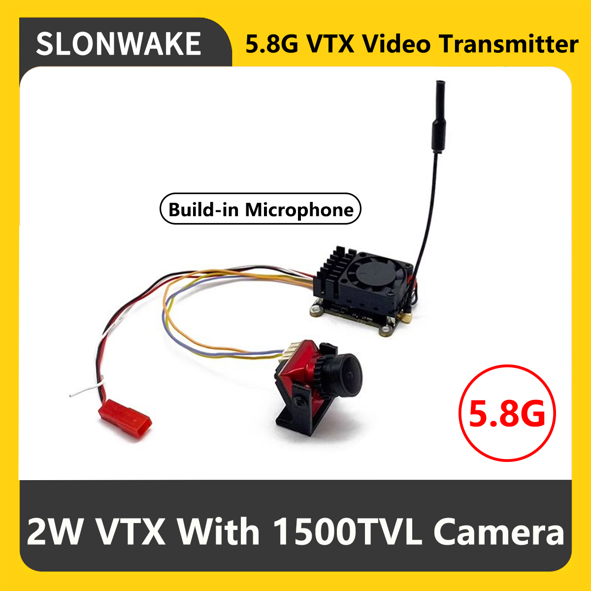 SLONWAKE 5.8G 2000mW FPV VTX T - огляд і ціна Drone Frame