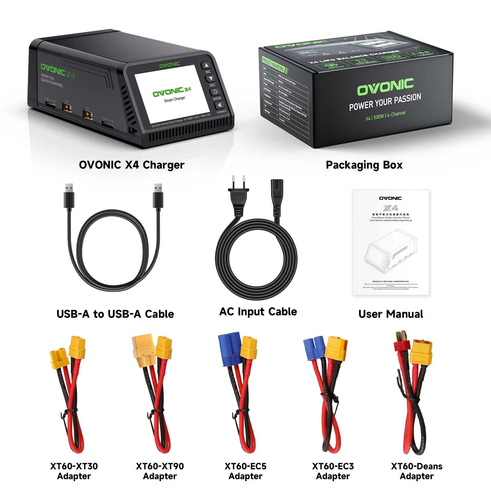Ovonic X4 AC500W 4 Channel Sma - огляд і ціна Drone Battery Strap